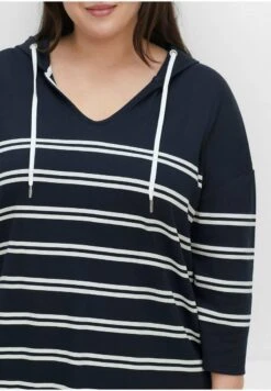 Sheego Jerseykleid - Nachtblau Weiß 11 Sheego Jerseykleid - Nachtblau Weiß -Sheego e24038b54679406287638babf8dc8af5