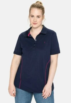 Sheego Poloshirt - Marine -Sheego e244a7581bf74357abf9ac5367d99ad1 1