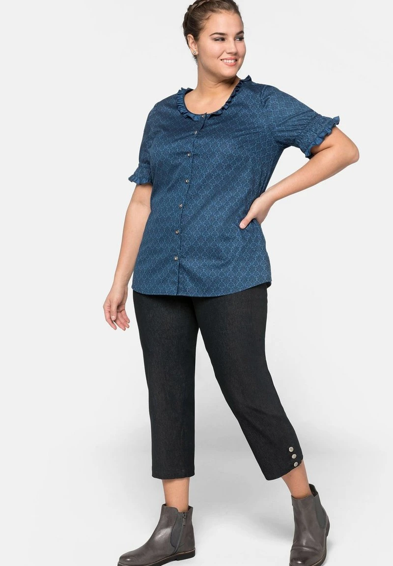 Sheego Bluse - Blau Bedruckt 4 Sheego Bluse - Blau Bedruckt – Bild 2