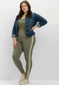 Sheego Leggings - Hosen - Khaki -Sheego e2c24b41420e41b580950de9bbe2d561 1