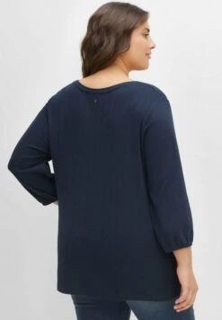 Sheego Langarmshirt - Nachtblau 9 Sheego Langarmshirt - Nachtblau -Sheego e2c74b1710f44c148bd46978443b7f97