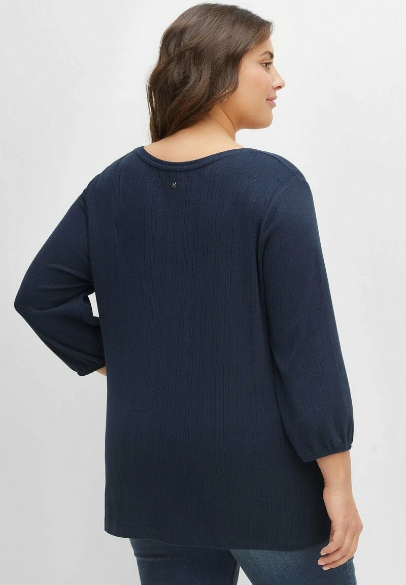 Sheego Langarmshirt - Nachtblau 4 Sheego Langarmshirt - Nachtblau – Bild 2