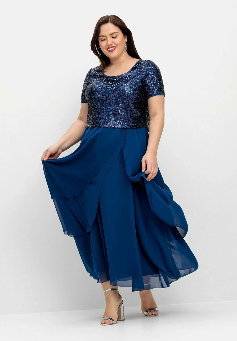 Sheego Ballkleid - Blau 4 Sheego Ballkleid - Blau – Bild 2