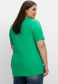 Sheego T-Shirt Basic - Blattgrün 10 Sheego T-Shirt Basic - Blattgrün -Sheego e36cda06dcc342ae9657d2104d44c78e