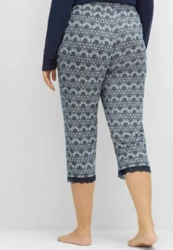 Sheego Nachtwäsche Hose - Marine Bedruckt 10 Sheego Nachtwäsche Hose - Marine Bedruckt -Sheego e61c816396b9402ca6048a29306c9d46