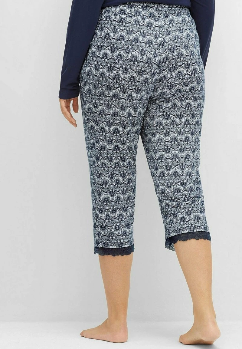 Sheego Nachtwäsche Hose - Marine Bedruckt 5 Sheego Nachtwäsche Hose - Marine Bedruckt – Bild 3