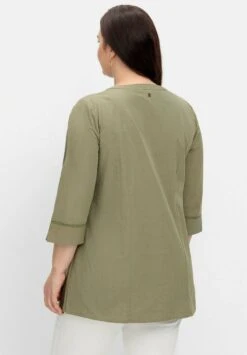 Sheego Bluse - Khaki 10 Sheego Bluse - Khaki -Sheego e655bf191a404ec692b90174cc5985b7