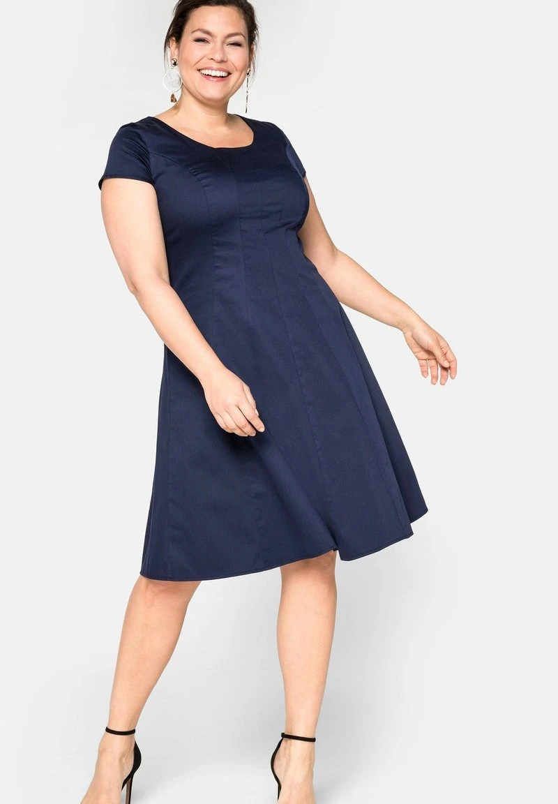 Sheego Cocktailkleid/festliches Kleid - Marine 4 Sheego Cocktailkleid/festliches Kleid - Marine – Bild 2