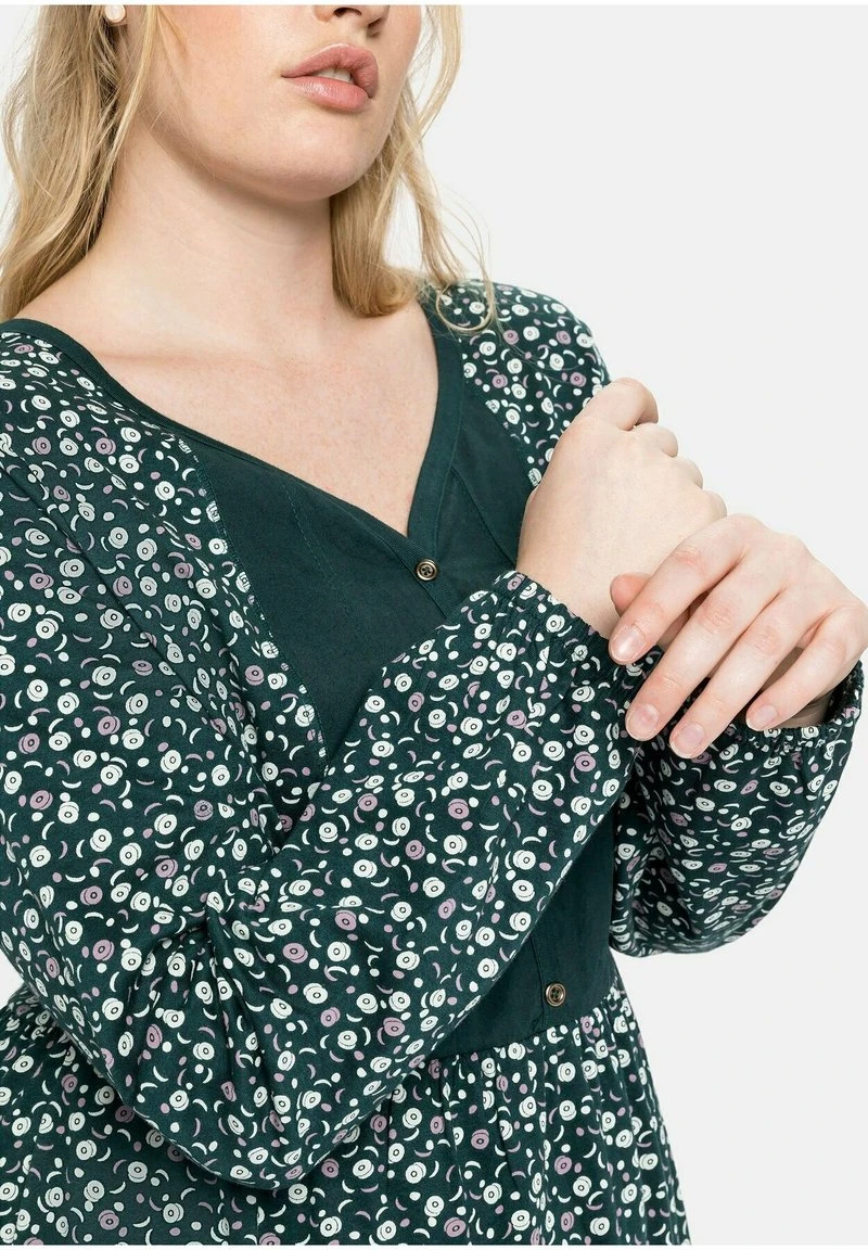 Sheego Freizeitkleid - Tiefgrün Bedruckt 7 Sheego Freizeitkleid - Tiefgrün Bedruckt – Bild 5