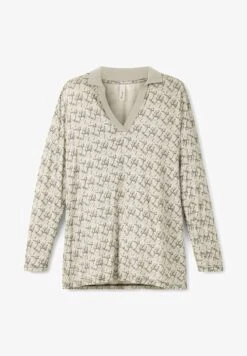 Sheego Poloshirt - Ecru Bedruckt 12 Sheego Poloshirt - Ecru Bedruckt -Sheego e932e0aa62e84f49bb6e42a13d9ec3fd