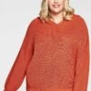 Sheego Strickpullover - Kupferfarben -Sheego eab849b5d7b7479bb81b5cd39900e6df