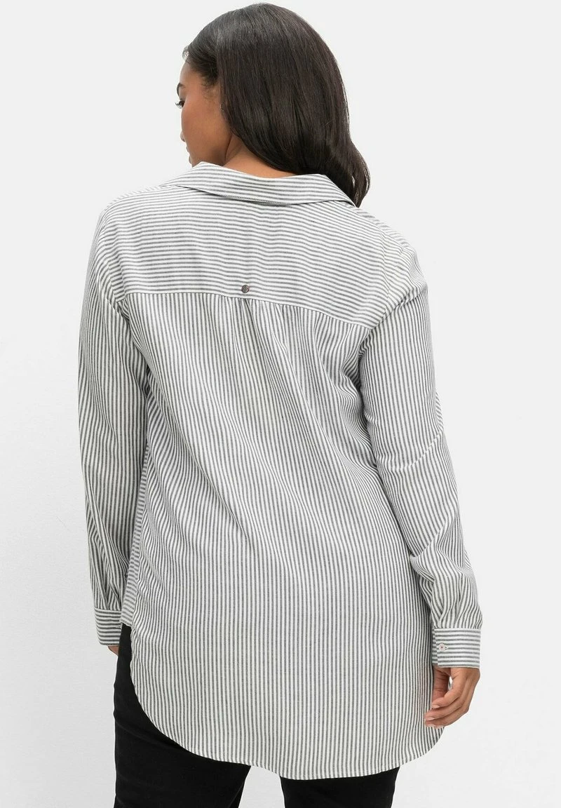 Sheego Bluse - Schwarz Gestreift 5 Sheego Bluse - Schwarz Gestreift – Bild 3