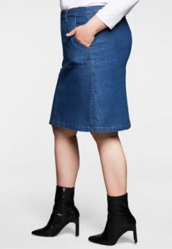 Sheego A-Linien-Rock - Blue Used Denim 12 Sheego A-Linien-Rock - Blue Used Denim -Sheego ebb4774f292449cda97c3ebab380c6a9