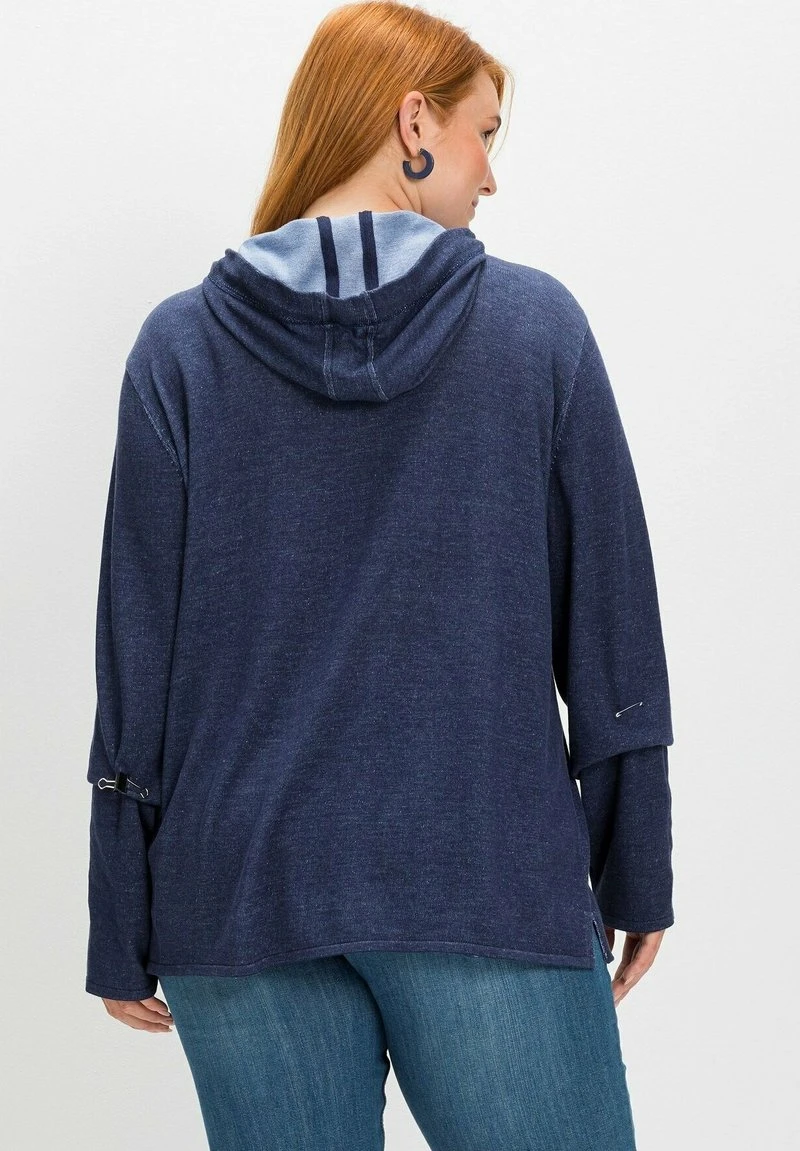 Sheego Strickpullover - Marine 5 Sheego Strickpullover - Marine – Bild 3