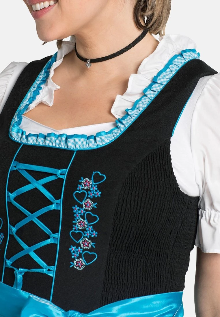 Sheego Dirndl - Schwarz-türkis 6 Sheego Dirndl - Schwarz-türkis – Bild 4