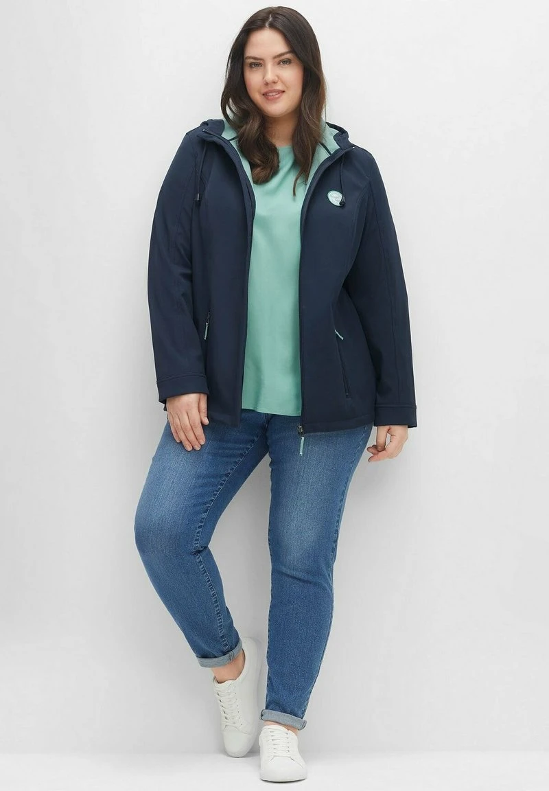Sheego SOFTSHELL - Übergangsjacke - Nachtblau 4 Sheego SOFTSHELL - Übergangsjacke - Nachtblau – Bild 2