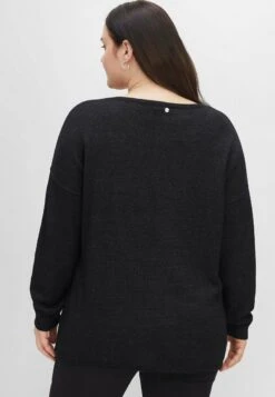 Sheego Strickpullover - Schwarz Meliert 10 Sheego Strickpullover - Schwarz Meliert -Sheego ef786543b23e4b56b8741a56360ae51b