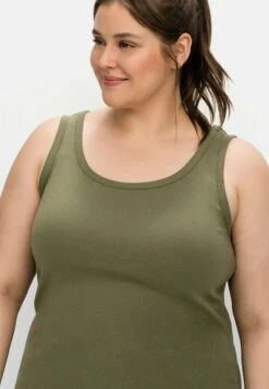 Sheego TANK - Top - Khaki -Sheego ef926cae34244d2ebe39e2bb1fabed7f