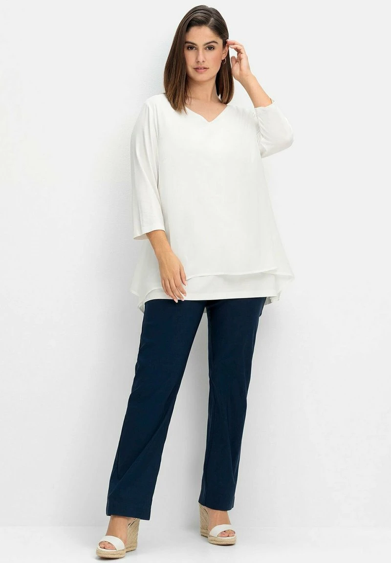 Sheego Langarmshirt - Offwhite 4 Sheego Langarmshirt - Offwhite – Bild 2