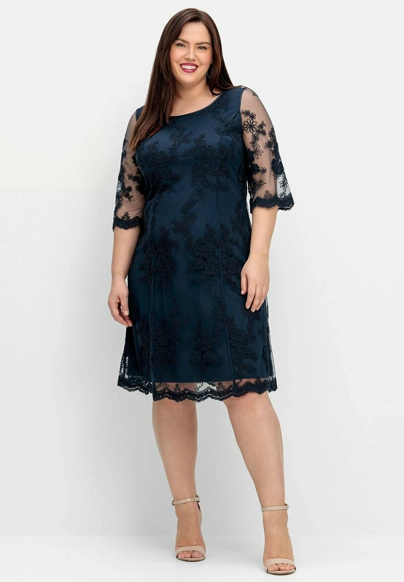 Sheego Cocktailkleid/festliches Kleid - Nachtblau 8 Sheego Cocktailkleid/festliches Kleid - Nachtblau – Bild 6