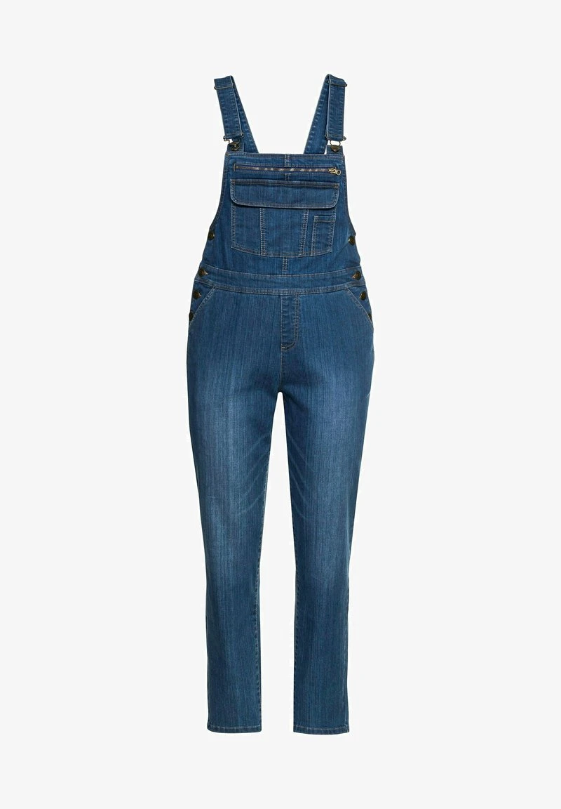 Sheego Latzhose - Blue Used Denim 7 Sheego Latzhose - Blue Used Denim – Bild 5