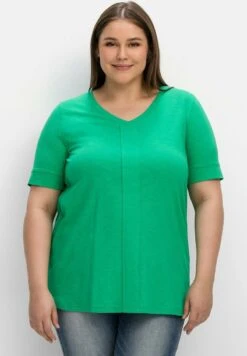 Sheego T-Shirt Basic - Blattgrün 13 Sheego T-Shirt Basic - Blattgrün -Sheego f123809fbace445d8a17c87d30978fe0 1