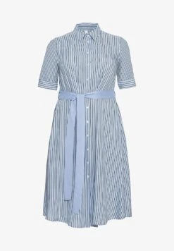 Sheego Blusenkleid - Mittelblau Gestreift 12 Sheego Blusenkleid - Mittelblau Gestreift -Sheego f245305f0f7849f48b4c327e5f0b4cb5
