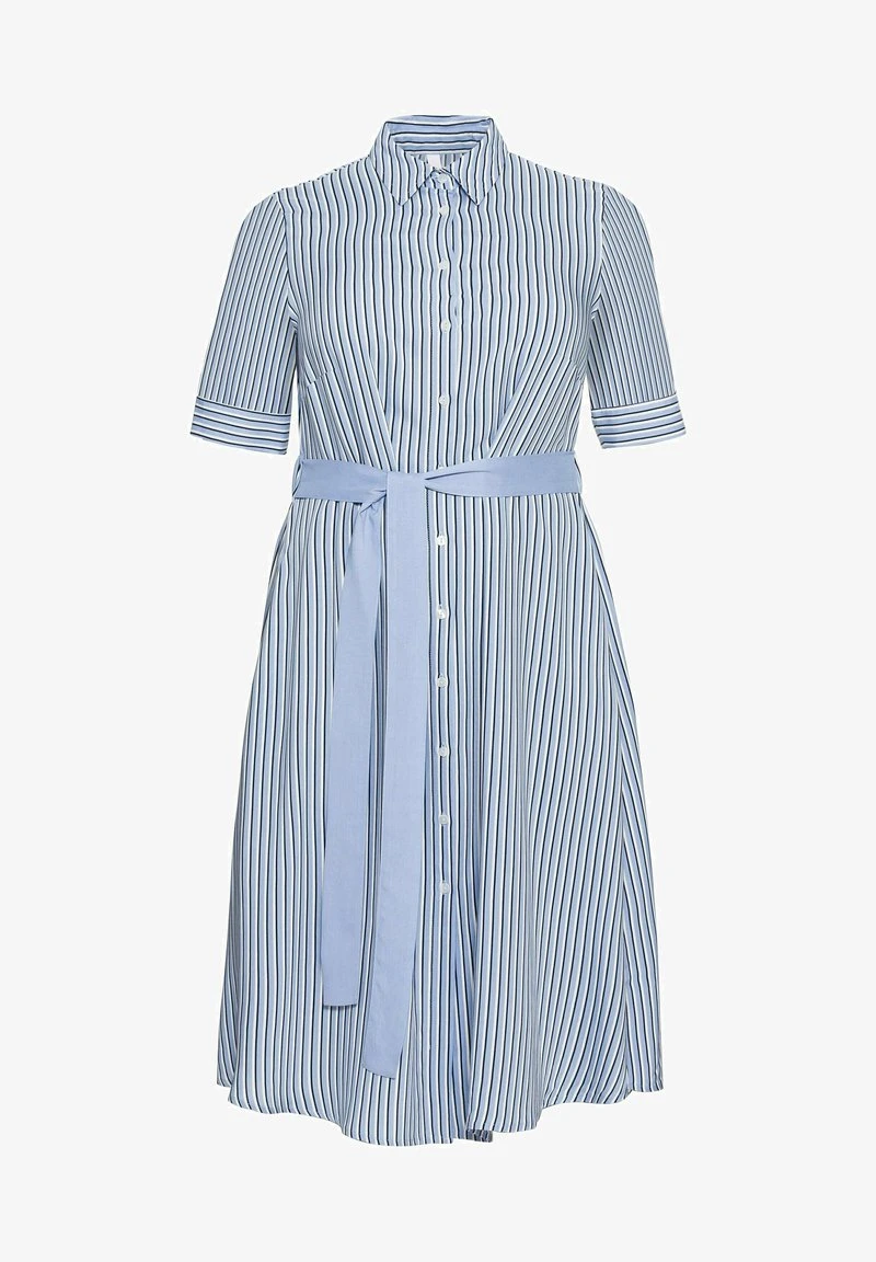 Sheego Blusenkleid - Mittelblau Gestreift 7 Sheego Blusenkleid - Mittelblau Gestreift – Bild 5