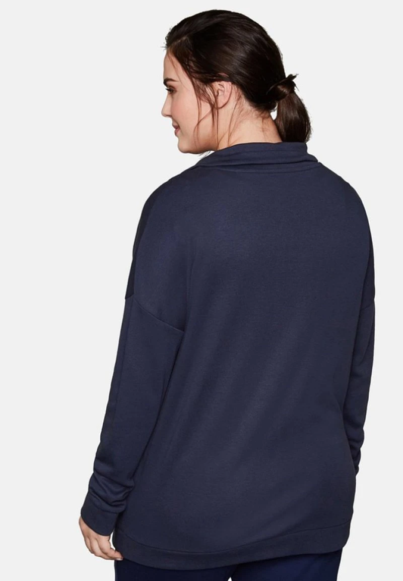 Sheego Sweatjacke - Marine 5 Sheego Sweatjacke - Marine – Bild 3