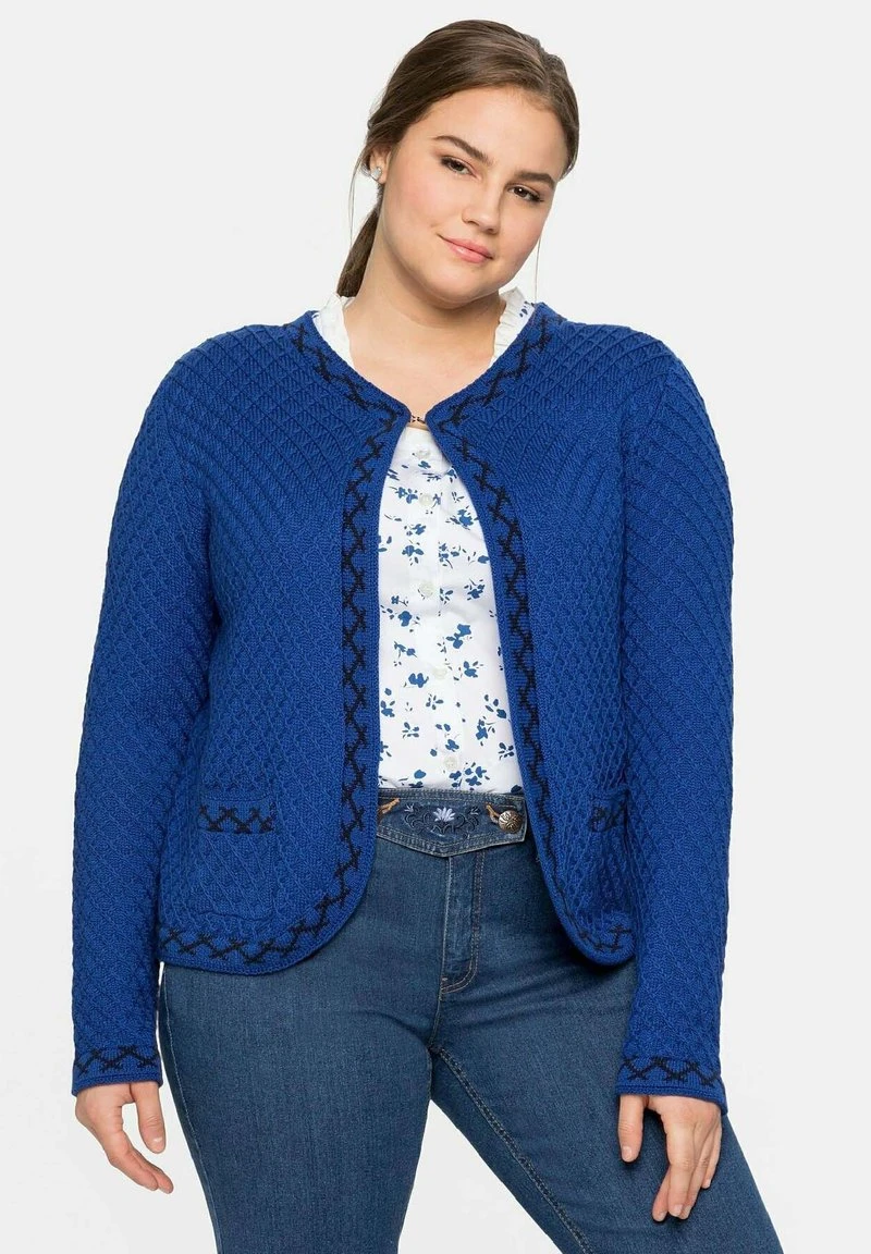 Sheego Strickjacke - Royalblau 3 Sheego Strickjacke - Royalblau