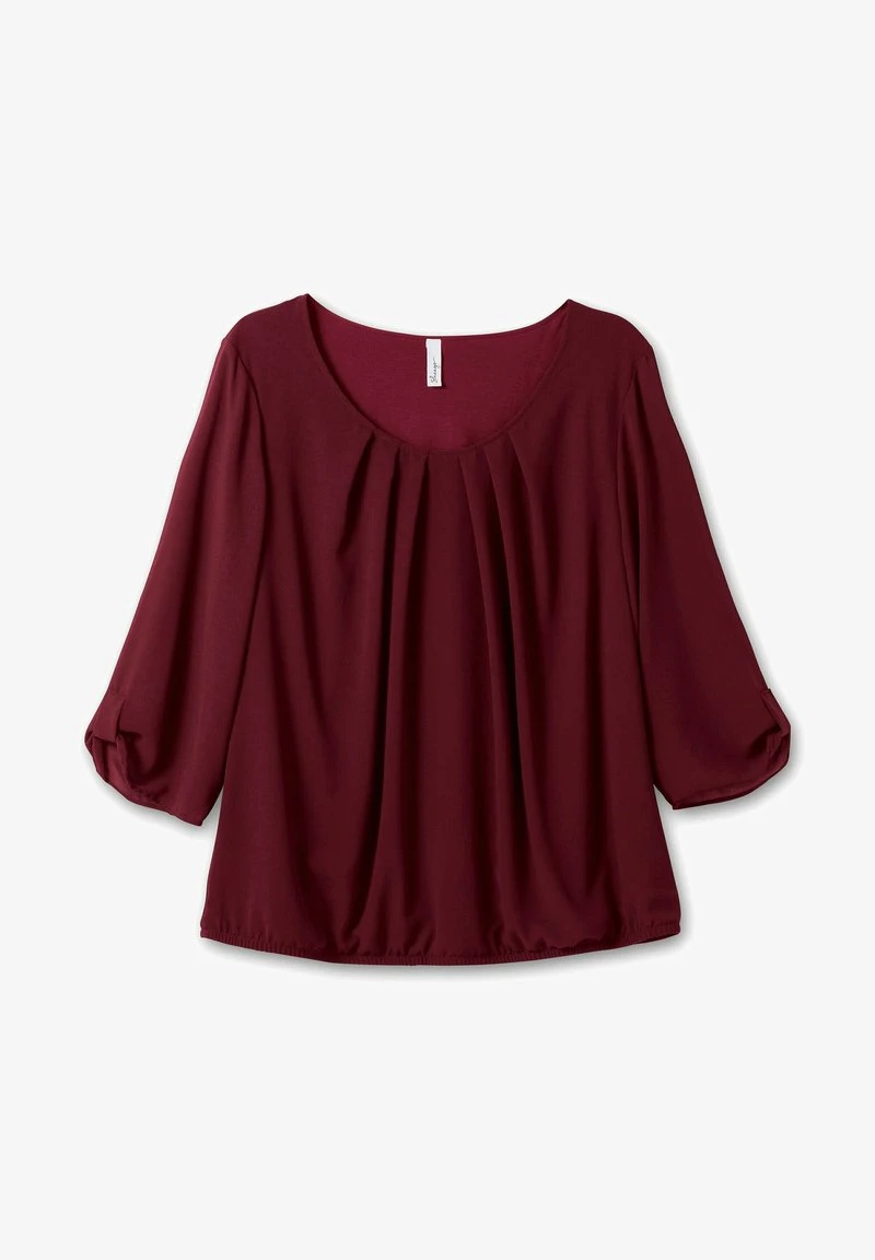 Sheego Bluse - Weinrot 7 Sheego Bluse - Weinrot – Bild 5