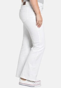 Sheego Flared Jeans - White Denim -Sheego f39b18a98cd544cc897b98212eaae2d1