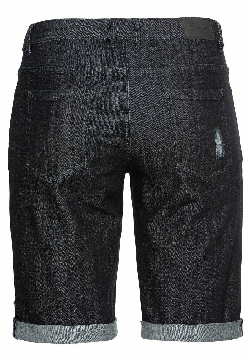 Sheego Jeans Shorts - Blue Black Denim 7 Sheego Jeans Shorts - Blue Black Denim – Bild 5