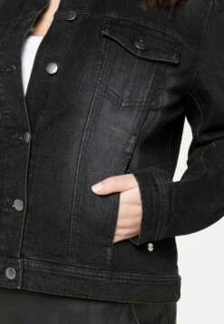 Sheego Jeansjacke - Black Used Denim -Sheego f490c043e3064d479f3a9db7d5847771
