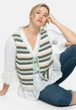 Sheego Strickjacke - Mehrfarbig 11 Sheego Strickjacke - Mehrfarbig -Sheego f56154b0d8d34bec96423953d9346c45