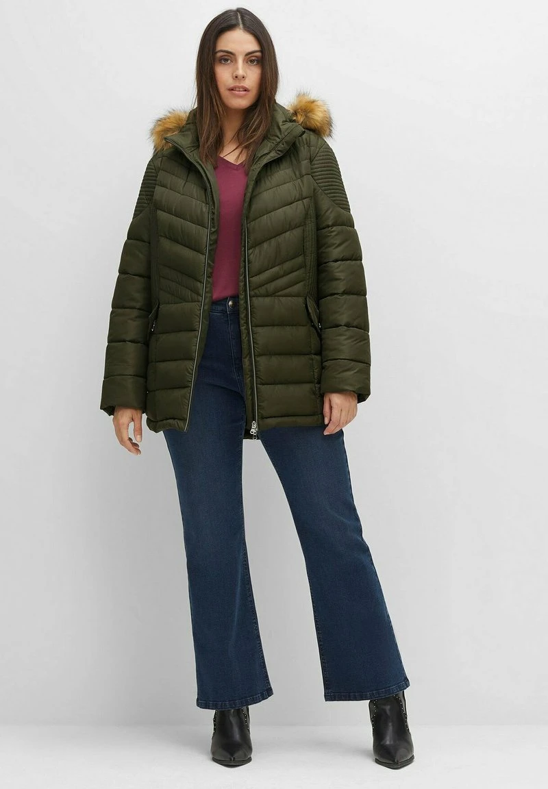 Sheego Wintermantel - Dunkeloliv 4 Sheego Wintermantel - Dunkeloliv – Bild 2