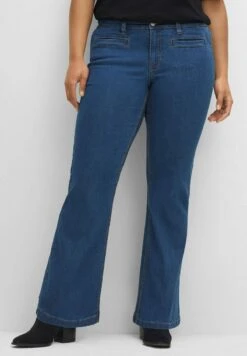 Sheego Jeans Bootcut - Blue Denim