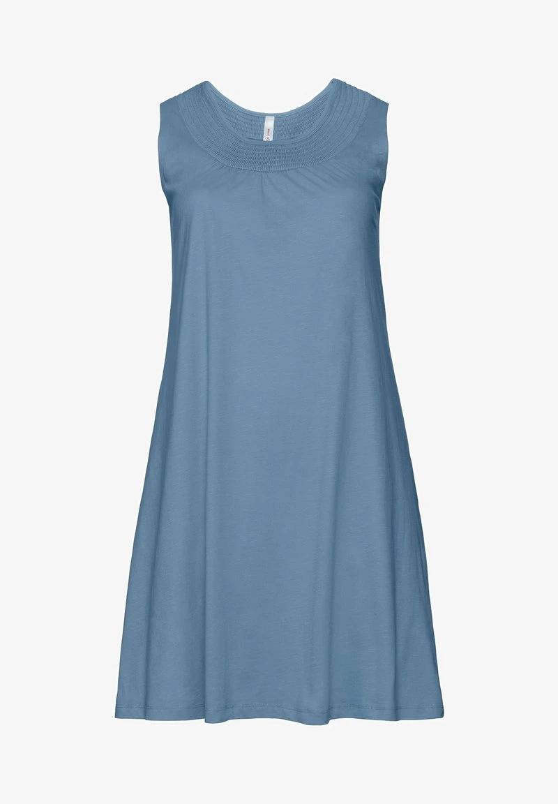 Sheego Jerseykleid - Blau 7 Sheego Jerseykleid - Blau – Bild 5