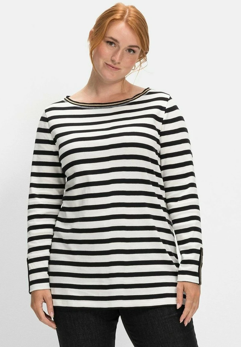 Sheego Langarmshirt - Schwarz Gestreift 8 Sheego Langarmshirt - Schwarz Gestreift – Bild 6