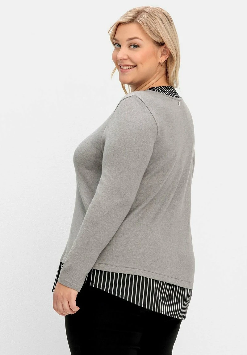 Sheego 2-IN-1 - Strickpullover - Grau 5 Sheego 2-IN-1 - Strickpullover - Grau – Bild 3