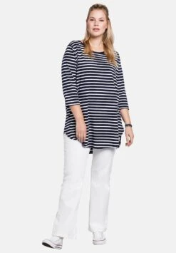 Sheego Flared Jeans - White Denim -Sheego f8df3b397df44bd99ecf78704de8fe52