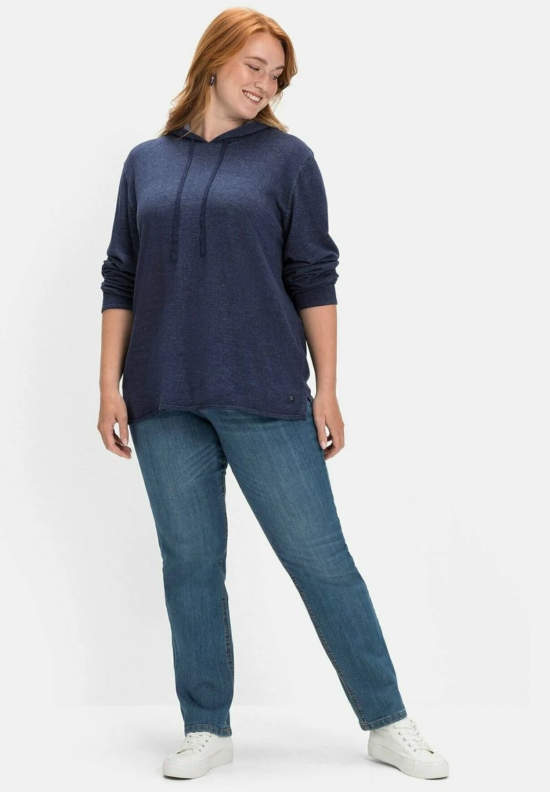 Sheego Strickpullover - Marine 4 Sheego Strickpullover - Marine – Bild 2