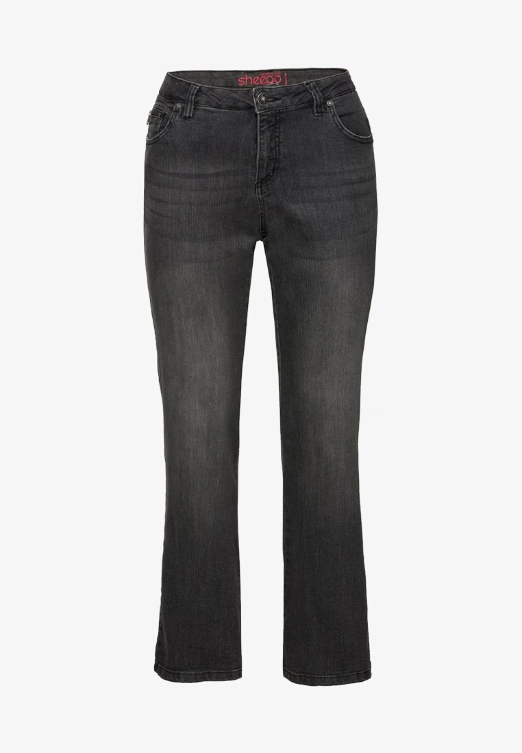 Sheego Flared Jeans - Black Denim 7 Sheego Flared Jeans - Black Denim – Bild 5