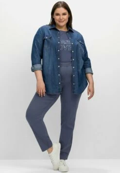 Sheego TWILL - Stoffhose - Indigo 13 Sheego TWILL - Stoffhose - Indigo -Sheego f9b23a4be1de4207a4d89d6ba109471c 1