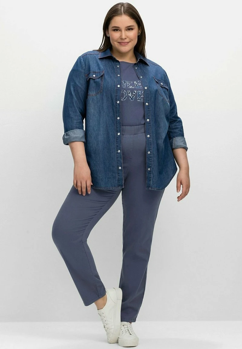 Sheego TWILL - Stoffhose - Indigo 8 Sheego TWILL - Stoffhose - Indigo – Bild 6