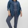 Sheego TWILL - Stoffhose - Indigo 1 Sheego TWILL - Stoffhose - Indigo -Sheego f9b23a4be1de4207a4d89d6ba109471c