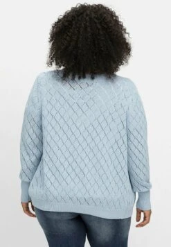 Sheego Strickjacke - Blau 10 Sheego Strickjacke - Blau -Sheego f9d5122b35b142cb971398c920e326e2
