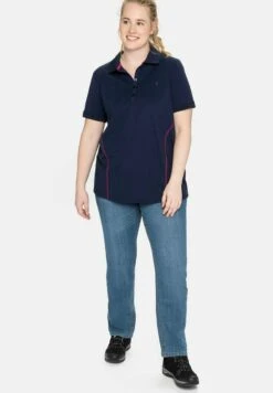 Sheego Poloshirt - Marine -Sheego fa65d3353bea480abb1bb6562f015fba