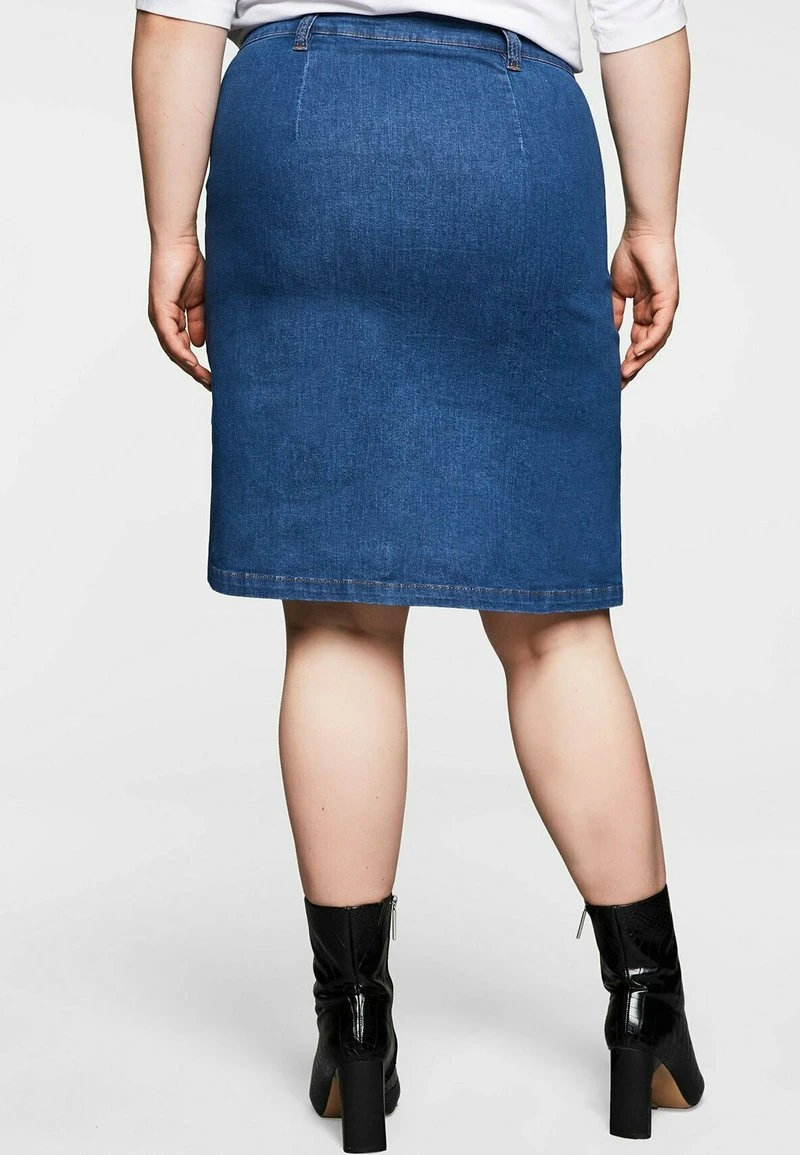 Sheego A-Linien-Rock - Blue Used Denim 5 Sheego A-Linien-Rock - Blue Used Denim – Bild 3