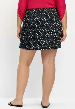 Sheego Minirock - Schwarz Gepunktet -Sheego fbc4c114c5c94c7185a9995125a3067e